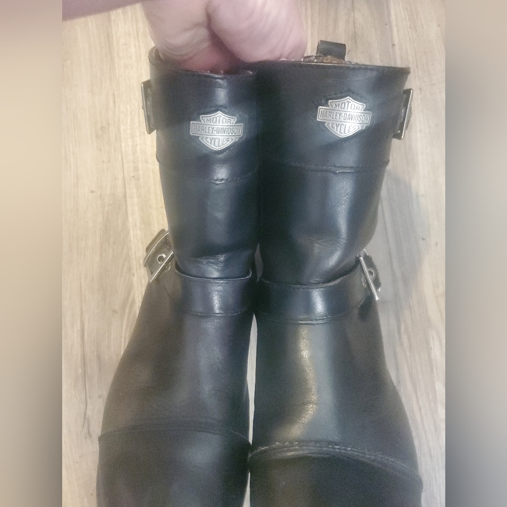 Harley-Davidson Black Leather Boots - Picture 5 of 7